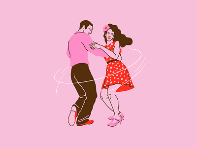 Swing character illustration dance fitness fitness illustration illustration illustration artists illustrator jazz jazzdance quick illustration swingdance