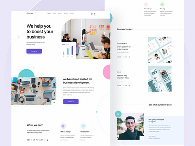 #exploration - Digital agency landing page agency agency landing page agency website clean ui design designer digital agency landingpage minimal simple design ui uidesign uiux ux website website design