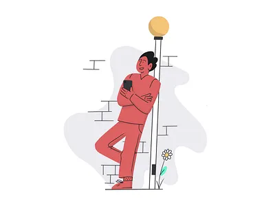 Make onboarding great again animation app chat digital illustration illustration onboarding onboarding illustration onboarding screen pictogram product illustration profile red yellow