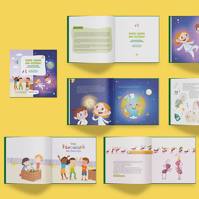 Let's Tell a Story book childrens book editorial editorial design graphic design layout design