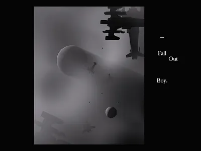 Fall Out Boy album astronaut c4d c4dart cinema 4d cinema4d cinematic digital art interstellar monogram music octane render octanerender