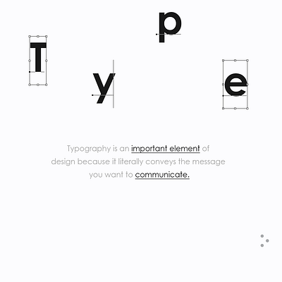 Elements Of Design - Type app branding homepage icon illustration logo typogaphy ui website