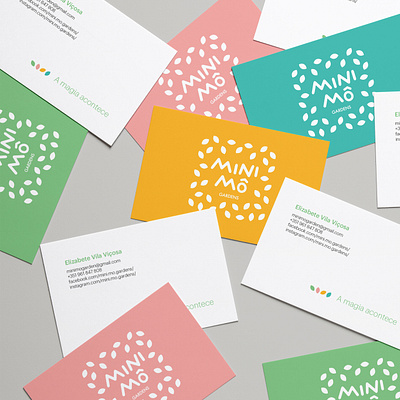 Visual Identity for Mini Mô Gardens brand brand design brand identity business card business card design gardens logo visual identity