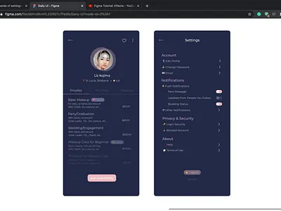 Profile & Settings Page (Daily UI 6 & 7) account app daily ui dailyui emoji minimal profile profile page settings