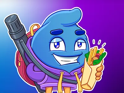 Pouf Conf Character character design illustration illustrator mascot sticker vector