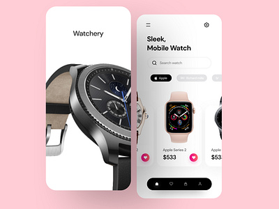 Watch Ecommerce app ui app design apple branding clean ui colorful cuberto designthinking google louis vuitton pink search simple uiux userinterface watch watch app