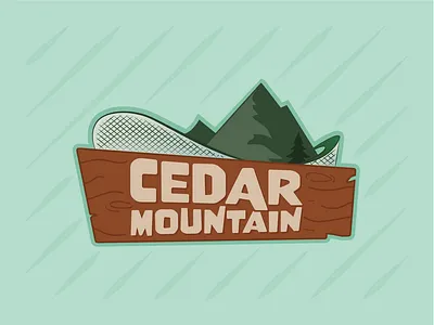 Cedar Mountain branding design illustration illustrator typography vector