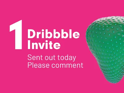 Dribbble Invite c4d dribbble dribbble invite invitation invite players strawberry