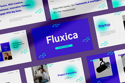 Fluxica Keynote agency business clean concept corporate creative development elegant keynote keynote template minimal modern presentation professional project pitch simple template web design web development website