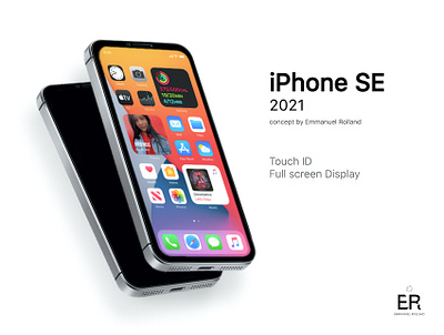 iPhone SE 2021 Concept 2021 apple applefan concept design display faceid full screen iphone iphone se iphone se 2021 product screen smartphone touchid