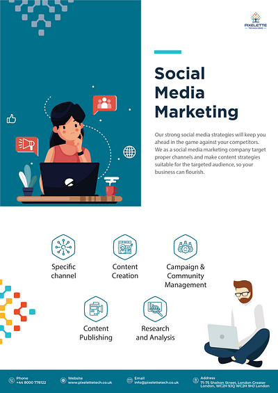 social media marketing branding design digital digital marketing company illustration logo service service design sketch ui ux