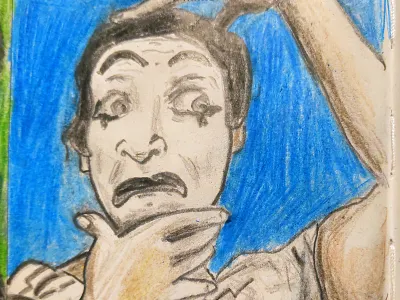 mime alabama daily drawing illustration mime sketch
