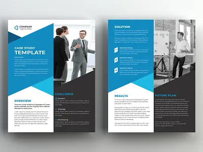 Case Study Template agency booklet brief brochure business case history case study catalog clean corporate creative editorial flyer informational marketing multipurpose newsletter portfolio presentation professional