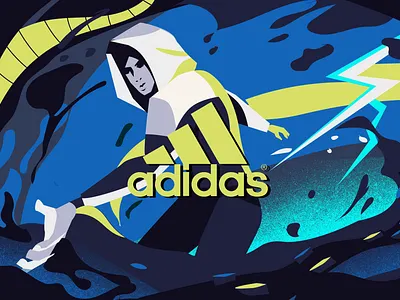 Adidas ZNE 2danimation 3d adidas aftereffects animation branding cheating design designmatters illustration motion motiondesign motiongrapher motiongraphics noir sketch staff pick sugarblood