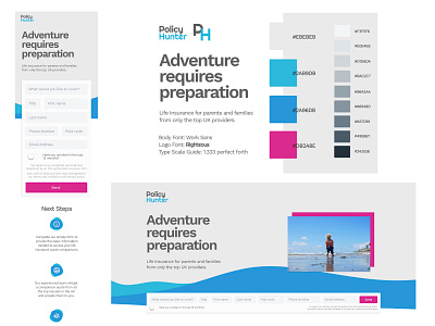 https://policy-hunter.co.uk/ branding design floating label logo typography ui ux vector web web design