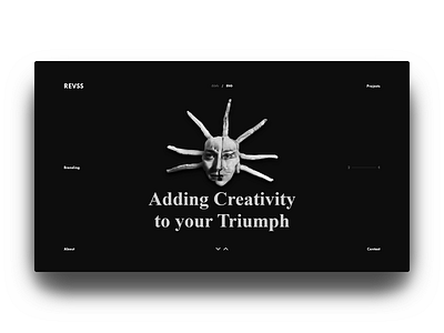 Revss Branding art creative dark dark mode dribbble georgia model projects revss tbilisi ui uidesign uiux ux web