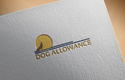 DOG ALLOWANCE LOGO branding clean design dog dog food dog logo dog logo design dog lover doggy graphic design illustration logo typography