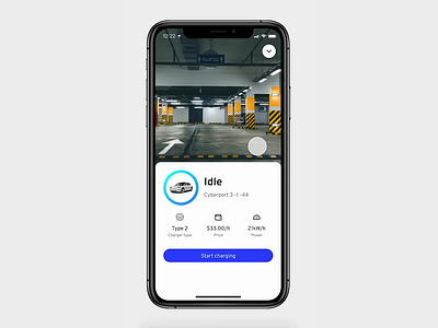 EV charging station app for oneCharge app car charge charging charging station clean electric ev flat interface minimal mobile motion product design prototype tesla ui ux vehicle