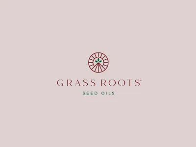 Grass Roots brand branding design graphic design grass icon illustration logo mark natural oil seed stationary