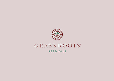 Grass Roots brand branding design graphic design grass icon illustration logo mark natural oil seed stationary