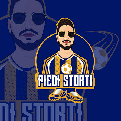 PIEDI STORTI art customlogo design graphicdesigner illustration logo logodesign mascot mascot character vector