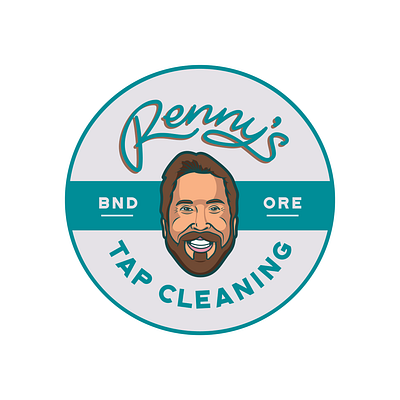 Rennys Tap Cleaning Logo + Wordmark badge beer branding brewery design icon illustration logo typography vector