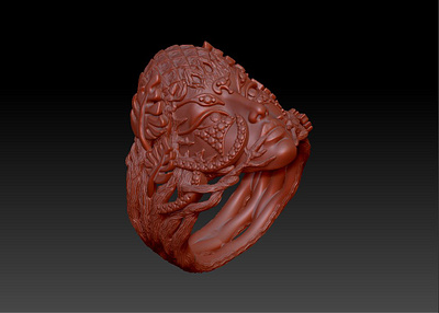 Face ring 1 design illustration rhinoceros zbrush zbrush pixlogic