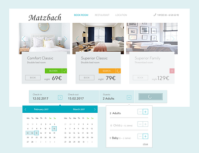 Matzbach Website design flat interaction design interface design ux design web design