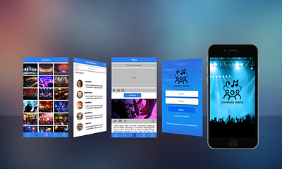 Comunidade Musical app design design app figmadesign logo mobile product design prototype ui ux
