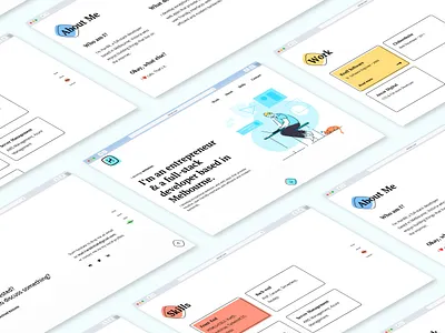 Isomatric branding design flat illustration minimal ui ux website