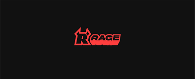 Rage Branding Concept branding bull devil horns flat fury geometric logo logotype minimal modern r logo rage red typography