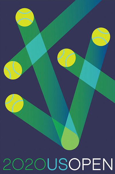 US Open Concept abstract design graphic design illustration sports tennis us open vector