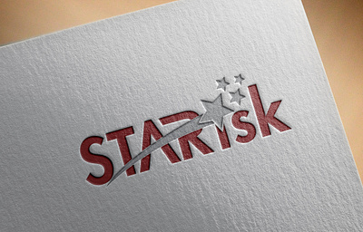 STARisk Company logo beautiful design eye catching illustration ilustrator logo professional typography unique vector