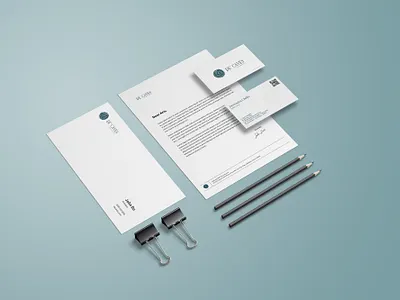 Minimalist Stationery Mockup branding creative design design illustration minimal stationary design stationery design