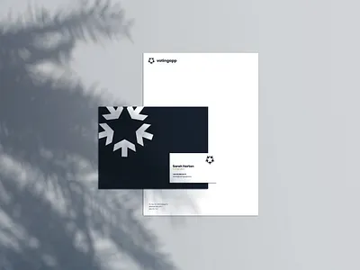 Voting App Branding Concepts app arrow branding business politics star stationary vote