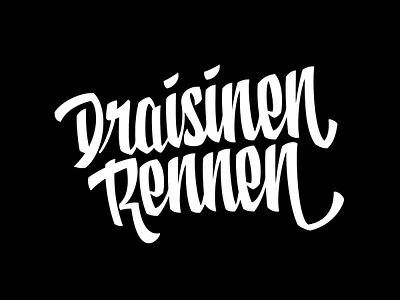 DR2 lettering logo script script font typography vector