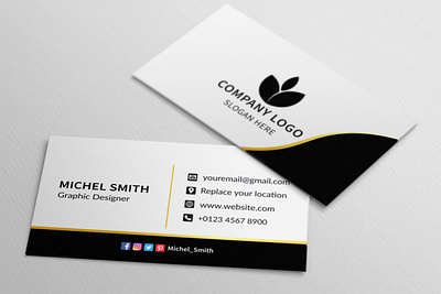 Black white business card design. black white business card business card design business card design template digital business card luxury business card minimal business card modern business card simple business card stunning business card unique business card design