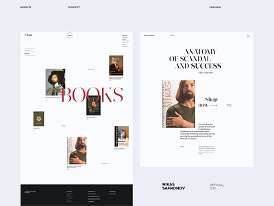 Nikas Safronov Website concept (preview) design minimal ui web design webdesign