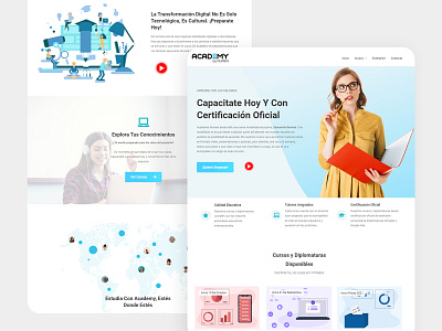 Website design and development | Academy by Numen desarrollo web design designers designs developers development graphic design marketing ui ui design ux ux design web web design website