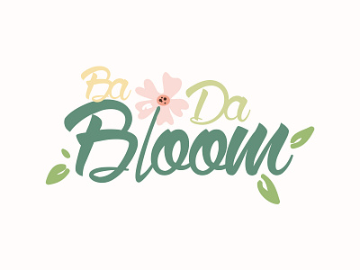 Ba-Da-Bloom Logo - Florist Brand brand branding floral floral design floral logo florist florist logo flower flower logo flowers identity illustration logo logo design typography