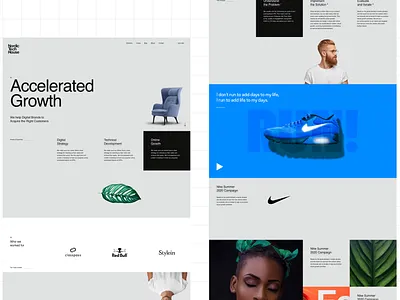 Nordic Tech House homepage exploration clean design flat minimal typography ui ux web website
