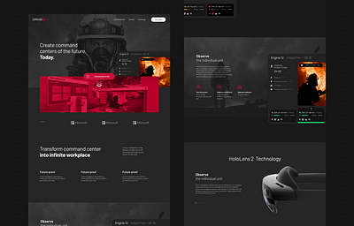 Command centers for HL 2 / Lp exploration app clean design flat minimal typography ui web website