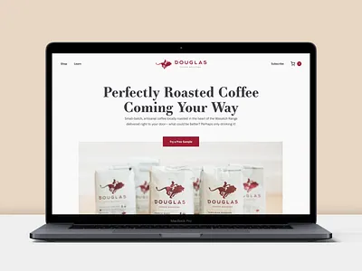 Douglas Coffee agency coffee coffee shop coffeeshop design design agency ecommerce landing page landing page ui marketing marketing site product ui ux