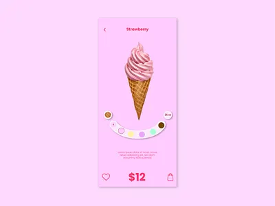 033 Customize Product app customize customize product daily ui dailyui dayli challenge design ice icecream product ui