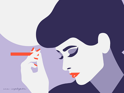 Rachael blade runner design fan art illustration minimal vector