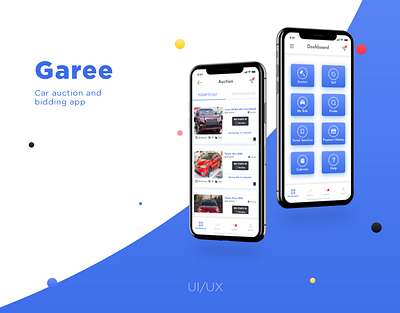 Car Bidding App | UI UX app design appdesign application bidding blue branding car design interaction design minimal process sell ui user interface ux