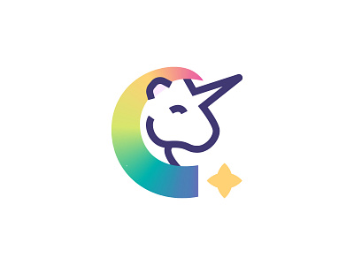 Unicon icon iconic illustration unicorn vector