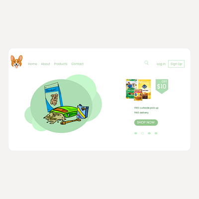 Pet Shop adobe xd app branding figma logo pet shop web