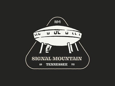 Signal Mountain Spaceship House ALT alien chattanooga house mountain nativemade retro spaceship sticker tennessee vintage