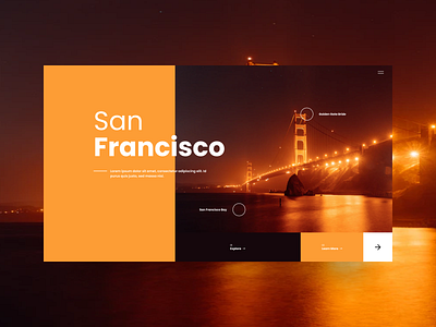 San Francisco Hero Exploration branding design figma interface interfacedesign madewithfigma typography ui ui design uidesign uiux uiuxdesign uiuxdesigner web web design webdesign website website design